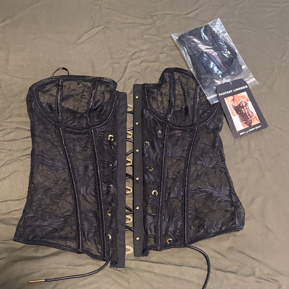 Black Lace Corset